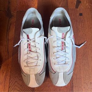 Men’s Prada sneakers. Size 11. Bought and worn once on a NY City trip.